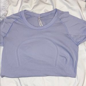 periwinkle lulu swiftly tech short sleeve